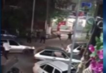 Массовая драка попала на видео в Мактааральском районе