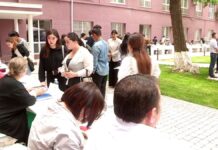 Ярмарка вакансий прошла для выпускников «Жас маман-2024» Ярмарка вакансий в ЮКУ им. М. Ауэзова