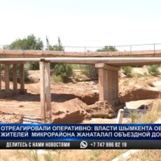 Власти отреагировали на обрушение моста в Жанаталапе