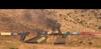 Составы грузового поезда сошли с рельсов в Туркестанской области