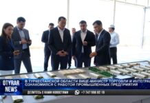 Вице-министр торговли побывал на предприятиях в Туркестанской области