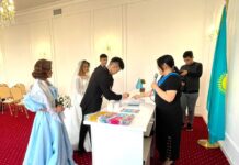 Новый зал бракосочетания открыли в Шымкенте