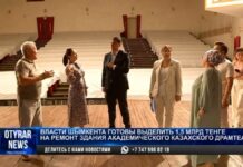 Артисты шымкентского театра выступают на полуразрушенной сцене