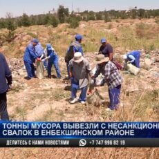 Тонны мусора вывезли со стихийных свалок в Енбекшинском районе