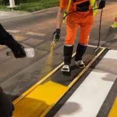 В Шымкенте улицы города становятся безопаснее благодаря новой разметке