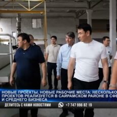В Сайрамском районе активно развивается предпринимательство