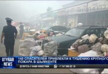 Пожар на рынке «Автонур» локализован