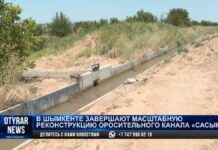 В Шымкенте завершают масштабную реконструкцию оросительного канала «Сасык-1»