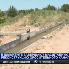 В Шымкенте завершают масштабную реконструкцию оросительного канала «Сасык-1»