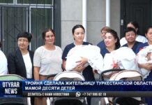 Тройня сделала жительницу Туркестанской области мамой десяти детей