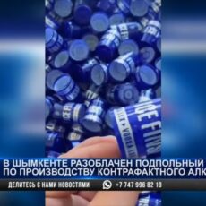 В Шымкенте выявили подпольный цех по производству контрафактного алкоголя