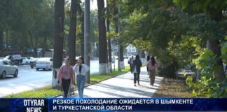 Резкое похолодание ожидается в Шымкенте и по Туркестанской области