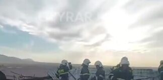 В Ленгере при пожаре в 5-этажном доме эвакуировали 50 человек