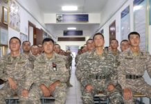 Военнослужащие шымкентского гарнизона обсудили послание президента РК
