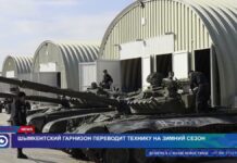 Шымкентский гарнизон переводит военную технику на зимний сезон