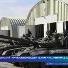 Шымкентский гарнизон переводит военную технику на зимний сезон