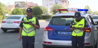 Пьяного водителя арестовали в Шымкенте