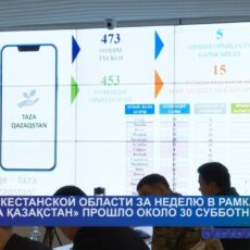 В Туркестанской области активно действует программа «Таза Қазақстан»