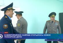 Ко дню спасателей в Шымкенте открылось новое пожарное депо