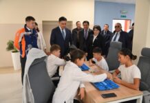 В Шымкенте открыли учебное заведение с безбарьерной средой и STEM-классами