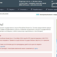 Веб-портал государственных закупок будет не доступен 9 и 10 ноября 2024 г.