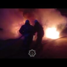 В Шымкенте ночью сгорел автомобиль