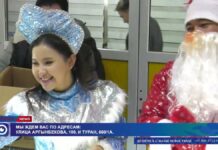 Дилерский центр «Asyl Auto» подарил шымкенцам новогоднее настроение