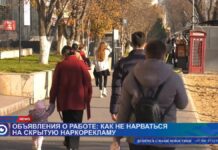 На улицах Шымкента появились объявления о работе со скрытой наркорекламой