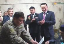 С вековым юбилеем поздравили ветерана в Туркестанской области