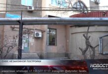 В Шымкенте снесли очередное незаконное здание