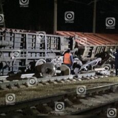 С железнодорожных путей близ Шымкента сошли несколько грузовых вагонов
