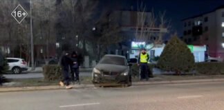 ДТП в Шымкенте: Водитель BMW не справился с управлением ДТП в Шымкенте