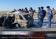 Смертельное ДТП в Туркестанской области: погибли 6 человек Смертельное ДТП