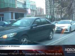 Автомобилисты Шымкента все чаще простаивают в пробках