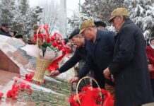 В Шымкенте почтили память воинов-афганцев Митинг, посвященный 36-й годовщине вывода советских войск из Афганистана