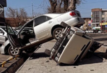 Три человека пострадали в ДТП в центре Шымкента ДТП