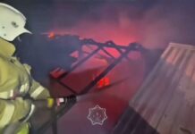 Серьезный пожар произошел в частном доме в Шымкенте