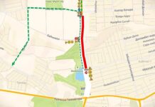 Движение на проспекте Байдибек би будет ограничено до 7 апреля Схема ограничения на движения на проспекте Байдибек би