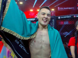 Пожарный из Шымкента победил в турнире ALASH PRIDE FC 107