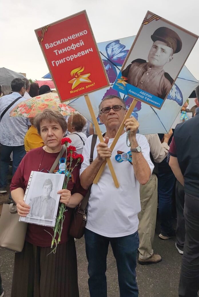 Акция «Батырларға тағзым» («Поклон героям») 9 Мая