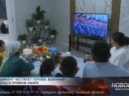 Шымкент чествует героев: военный парад в прямом эфире