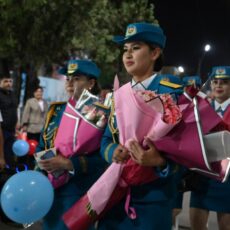 Участницы Парада Победы вернулись в Шымкент Участницы Парада Победы вернулись в Шымкент