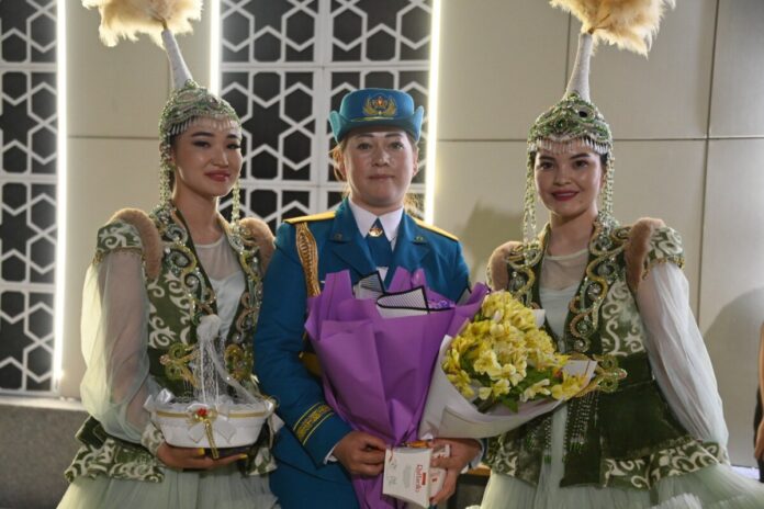 Жеңіс шеруіне қатысушылар Шымкентке оралды