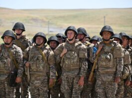 В Шымкенте завершились военные сборы бригады теробороны