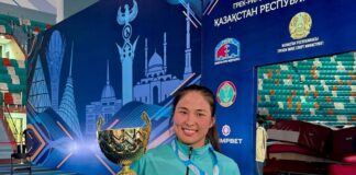 Шымкентская спортсменка завоевала золото на Кубке Казахстана по женской борьбе Бейбит Сейдуалы завоевала золото на Кубке Казахстана по женской борьбе