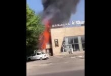 С крупным пожаром в чайхане боролись шымкентские пожарные Пожар в чайхане Quvshin