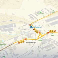 В Шымкенте на два дня перекроют улицу Момынова Схема проезда