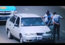 За наезд на инспектора в Шымкенте возбуждено уголовное дело на водителя Наезд на полицейского