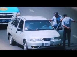 Наезд на полицейского