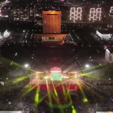 Потрясающее шоу дронов станет частью празднования Дня города Праздничная площадь Астана